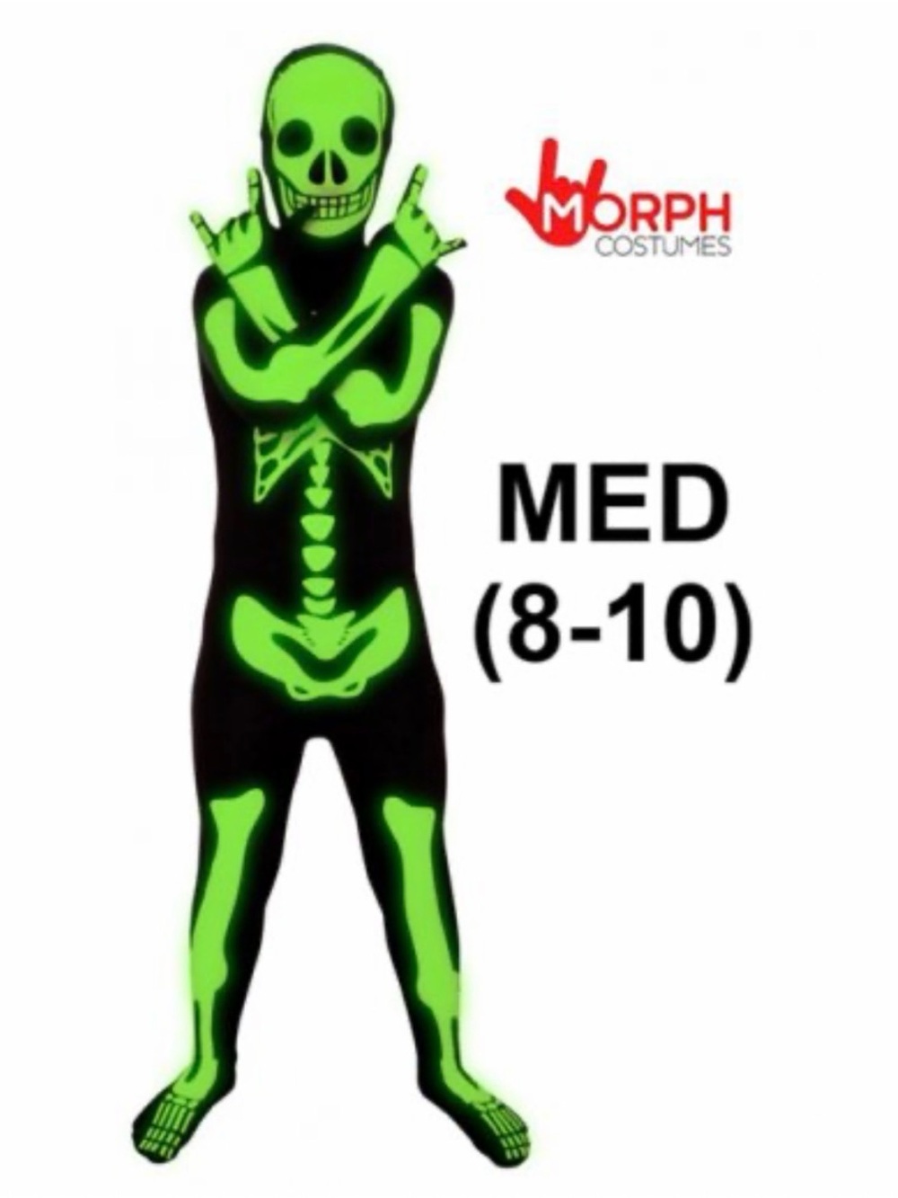 SKELETON HALLOWEEN COSTUME (GLOW IN THE DARK)